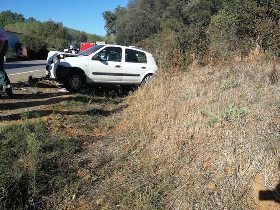 Una mujer herida tras un accidente en Fuenteheridos