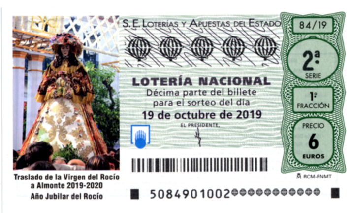 La Lotería Nacional celebra el sábado su sorteo en Almonte