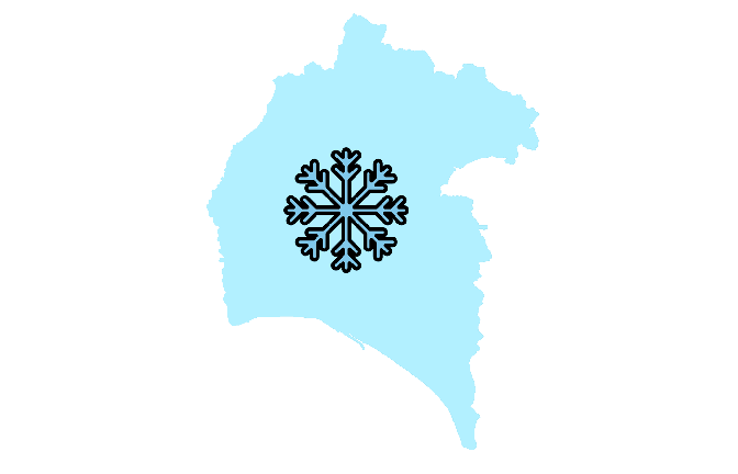 Llega a Huelva el frío invernal