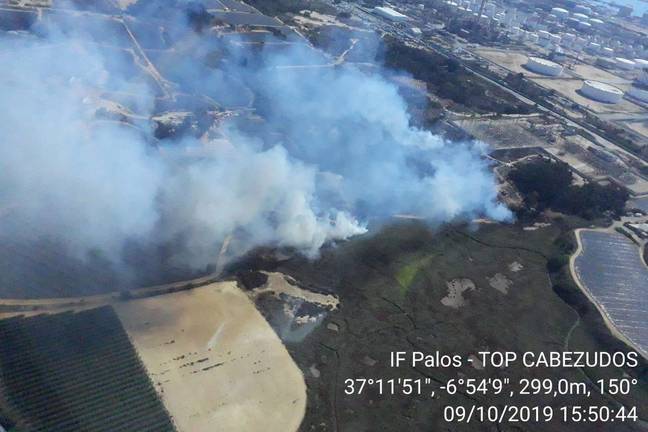 Extinguido el incendio forestal de Palos