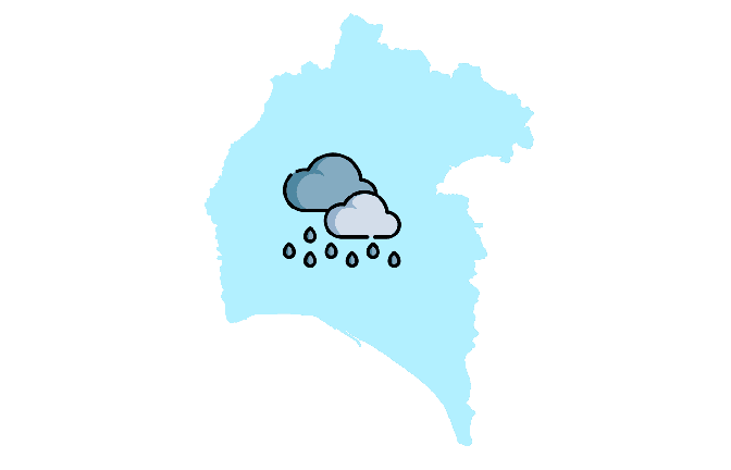 Frío y lluvia para los próximos días en Huelva