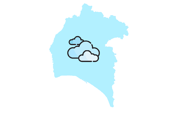 El Cerro de Andévalo se lleva ‘el gordo’ de la lluvia de hoy con 10,8mm