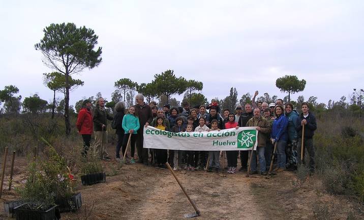 Siembra ecologista para recuperar la zona del gran incendio de Doñana 1 Siembra ecologista para recuperar la zona del gran incendio de Doñana