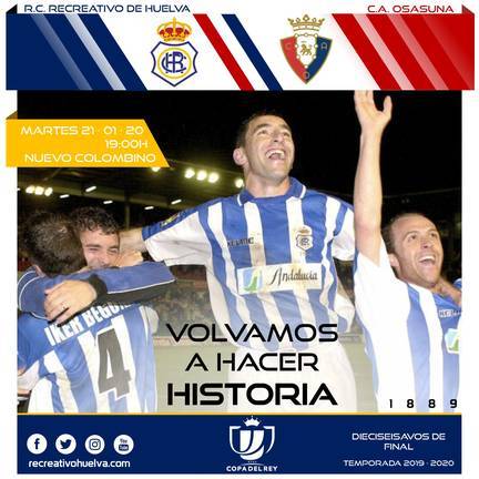 16º COPA DEL REY 2019/2020 RECREATIVO-C.AT.OSASUNA (POST OFICIAL) Cartel-anunciador-del-partido-entre-el-Recreativo-y-el-Osasuna.