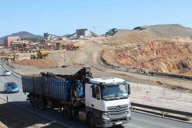 La ampliación de la mina de Riotinto obliga a desviar la carretera A-461