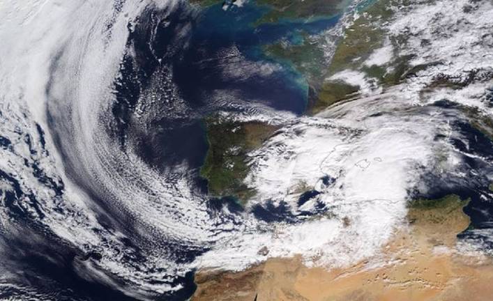 La borrasca ‘Gloria’ traerá grandes rachas de viento, frío intenso y lluvias a Huelva