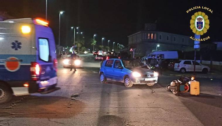 Arrolla a un repartidor en moto en Aljaraque cuatriplicando la tasa de alcohol