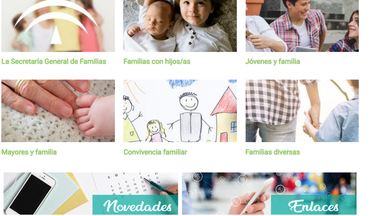 La Junta crea la página web y la app ‘Familias’