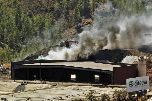 La ampliación del vertedero de Nerva abre la puerta a la incineración de residuos