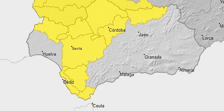 Aemet activa el aviso amarillo por riesgo de fuertes tormentas en la Sierra y la Cuenca Minera
