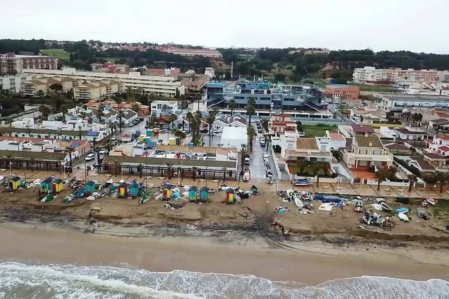 Un estudio simula una imponente crecida del mar que inunda Huelva, Ayamonte y El Rocío