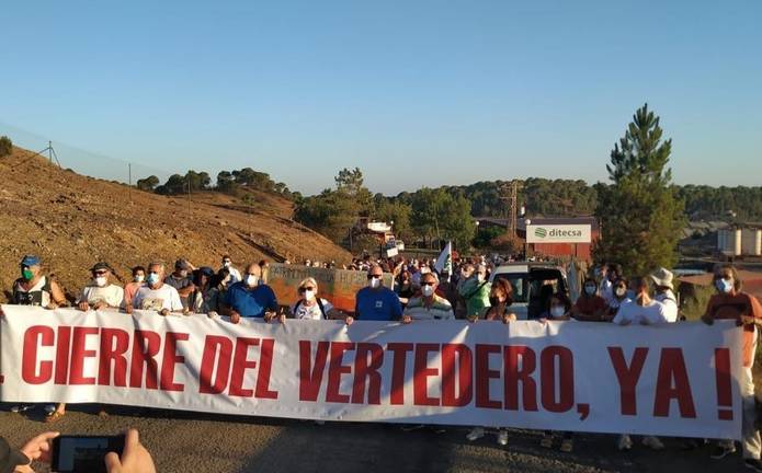 Nerva es un clamor contra la ampliación del vertedero industrial que propone Ditecsa