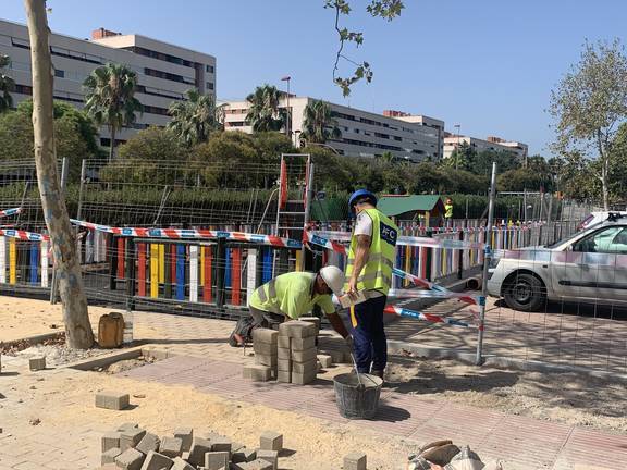 Las obras de la calle Cristo del Amor afrontan su recta final