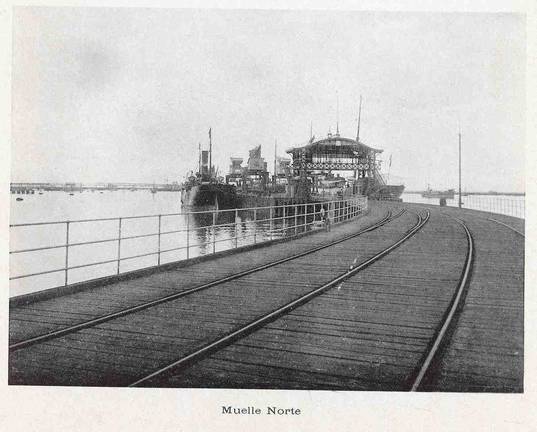 Así fue la construcción del Muelle Norte del Puerto de Huelva hace ahora 112 años