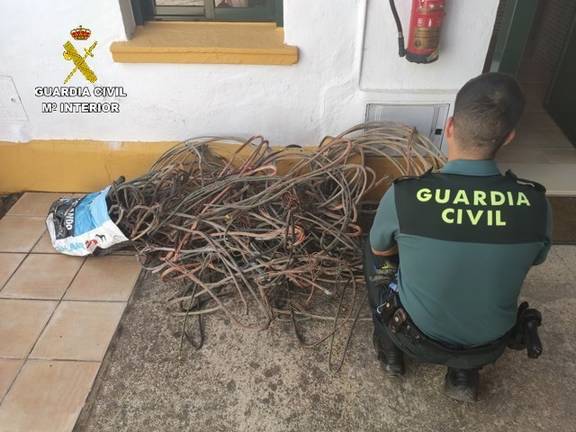 Detenido por robar cables de cobre por valor de más de 6.000 euros en Riotinto