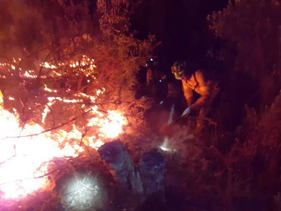 Activado el nivel 1 del Plan de Emergencias por el incendio en Almonaster la Real