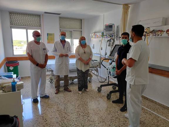 Habilitan una nueva zona para pacientes con Covid-19 en el hospital de Riotinto