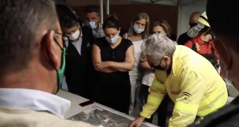 La UME despliega sus efectivos en Almonaster y la Junta activa el nivel 2 del Plan de Emergencias