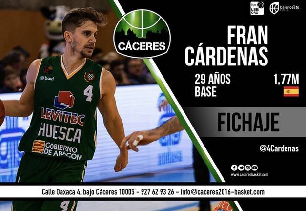 Fran Cárdenas cambia de equipo pero sigue en la LEB Oro