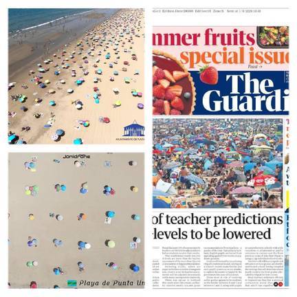 La vuelta al mundo de una imagen: el orden de las playas de Punta y el desbarajuste en Inglaterra