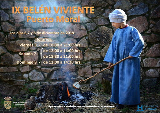 Puerto Moral, sin coronavirus desde marzo, suspende su Belén Viviente de Navidad