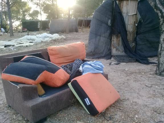 Nuevo incendio en un asentamiento de chabolas en Lucena del Puerto