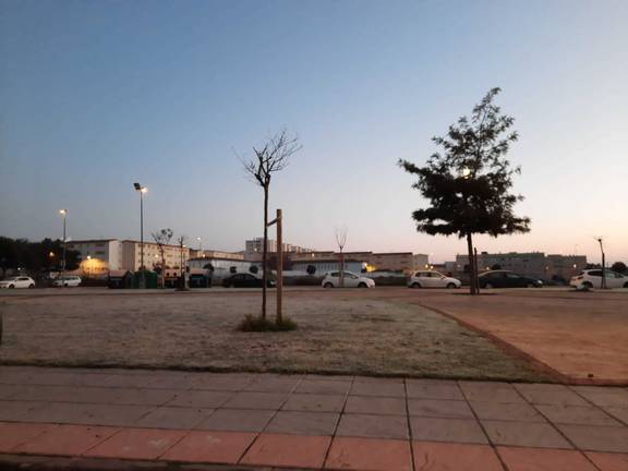 Huelva capital amanece helada este jueves y el frío polar se mantiene en la provincia