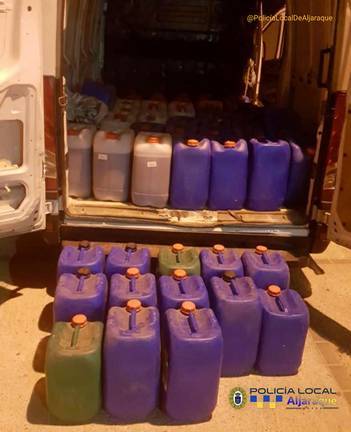 La Policía Local de Aljaraque desmantela un punto de avituallamiento para el narcotráfico