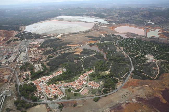 Registrado un terremoto junto a las grandes presas mineras de Riotinto