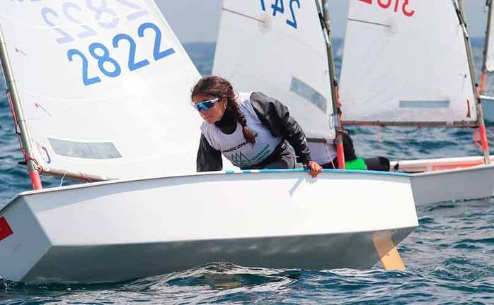 María Castillo gana la Copa de España de Óptimist