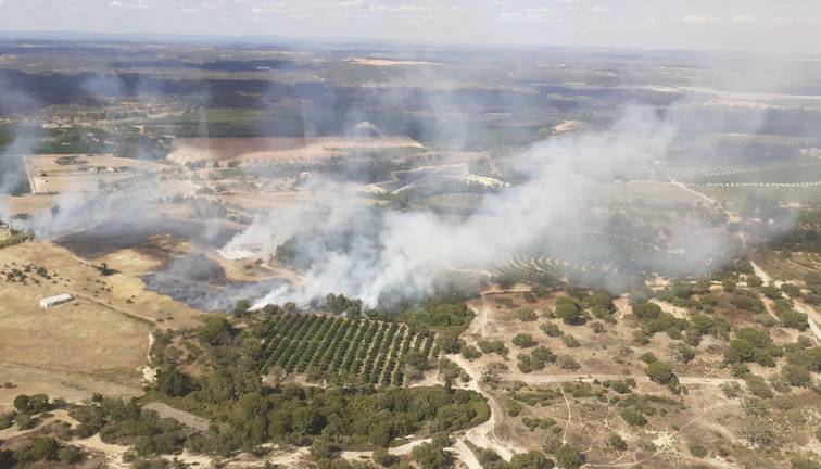 Declarado un incendio en San Bartolomé