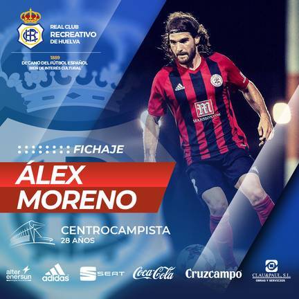 Álex Moreno liderará la sala de máquinas del Recreativo