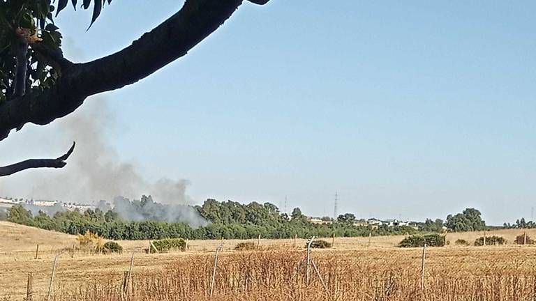 Un incendio en Gibraleón obliga a movilizar hasta 34 bomberos forestales