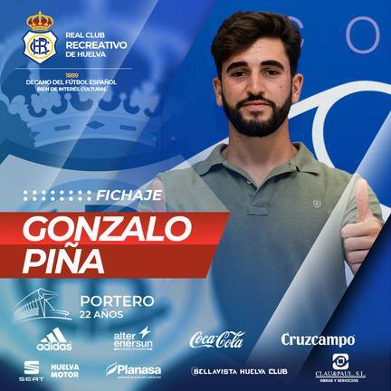 El Recreativo cierra su primera línea con el fichaje de Gonzalo Piña