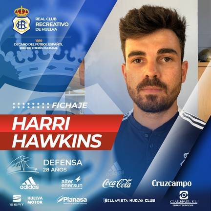 Aún estando lesionado, Harri Hawkins convence al Recreativo