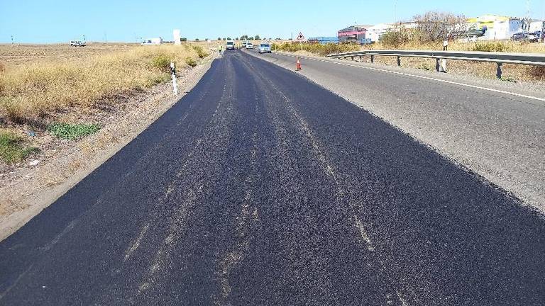 Comienzan las obras de rehabilitación de la carretera que une Huelva y San Juan