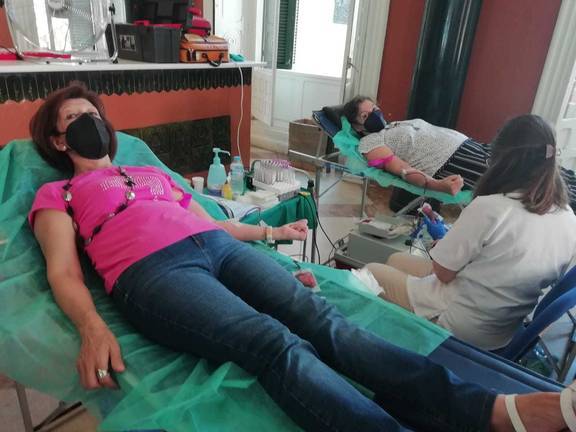 Donación de sangre.