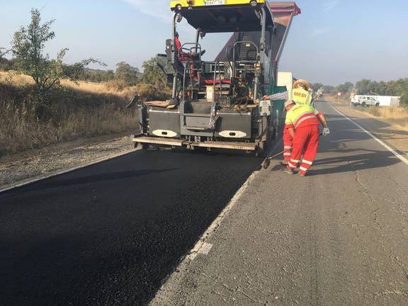 Diputación invierte 384.000 euros en la mejora de la carretera Paymogo-Santa Bárbara de Casa