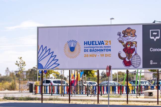 Huelva 'se engalana' para los Mundiales de Bádminton