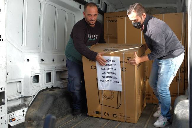 Feriantes solidarios con los afectados de las inundaciones de la Costa