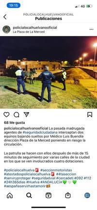 Dos burros sueltos “paseando” por Huelva
