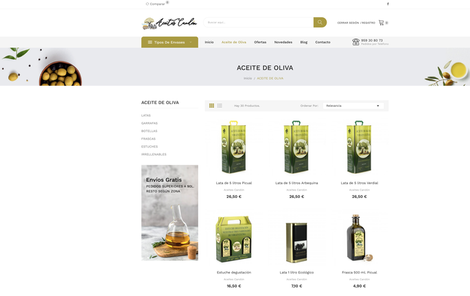 Las ventas de aceite de oliva se disparan a través de los canales de venta por internet que las cooperativas poseen