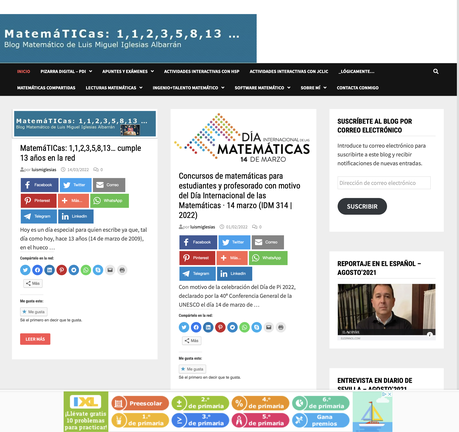 Un bollullero al frente de un blog de matemáticas con más de seis millones de visitas