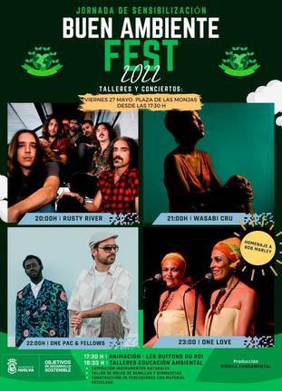 Huelva celebra el 27 de mayo el Buen Ambiente Fest 2022 con música y cuentacuentos